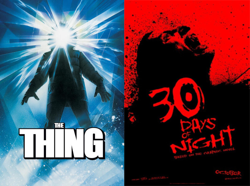 Which snowy horror movie would you rather be IRL, John Carpenter's The Thing or 30 Days of Night? 