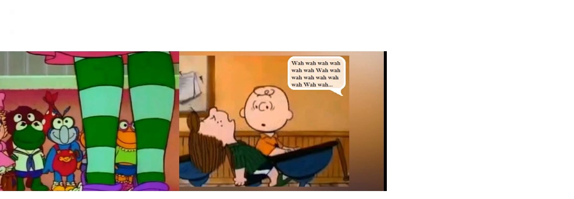 More mysterious cartoon grown up?: Nanny from Muppet Babies vs. Peanuts' Adult