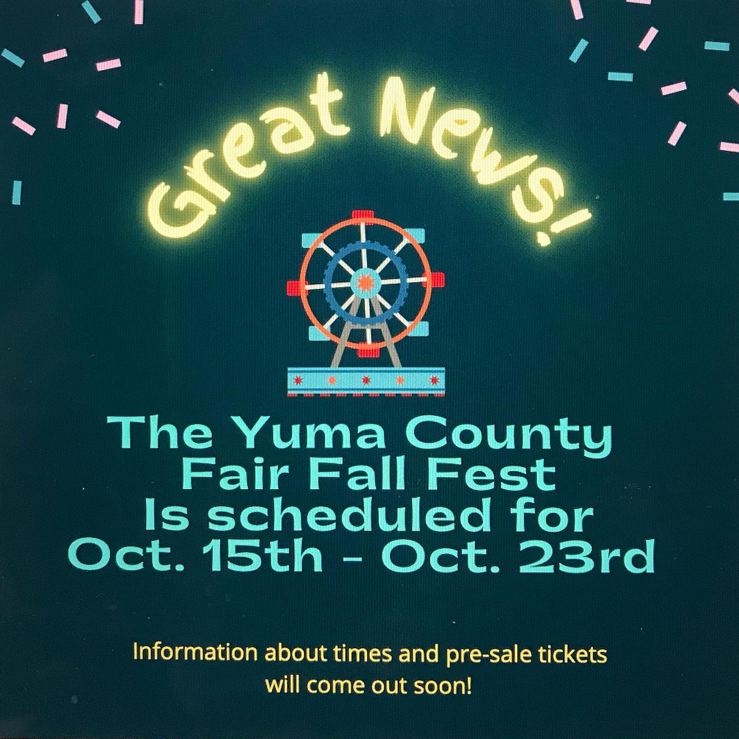 Will you be attending the Yuma County Fair?