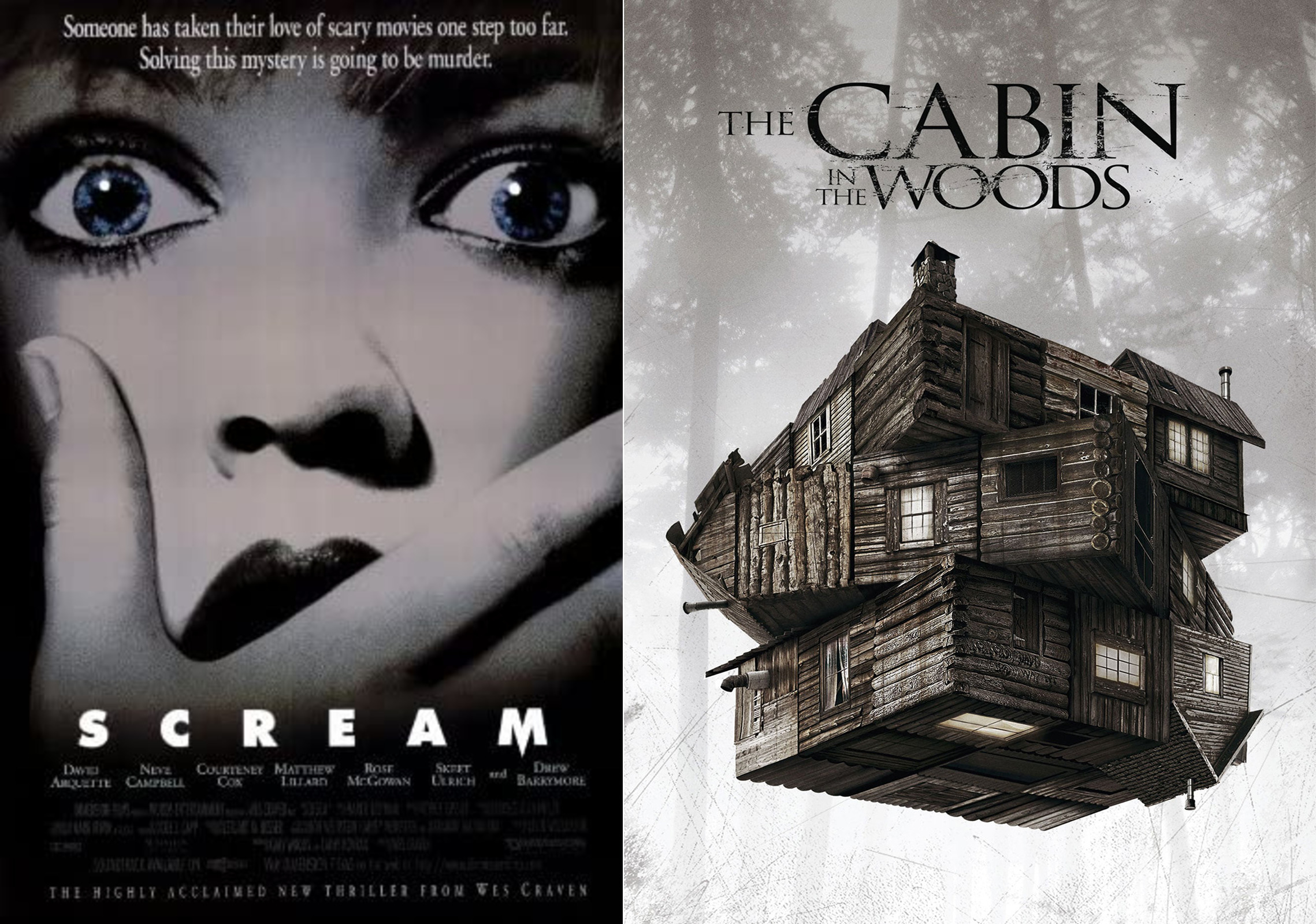Which is better horror deconstruction/satire, Scream or The Cabin in the Woods?