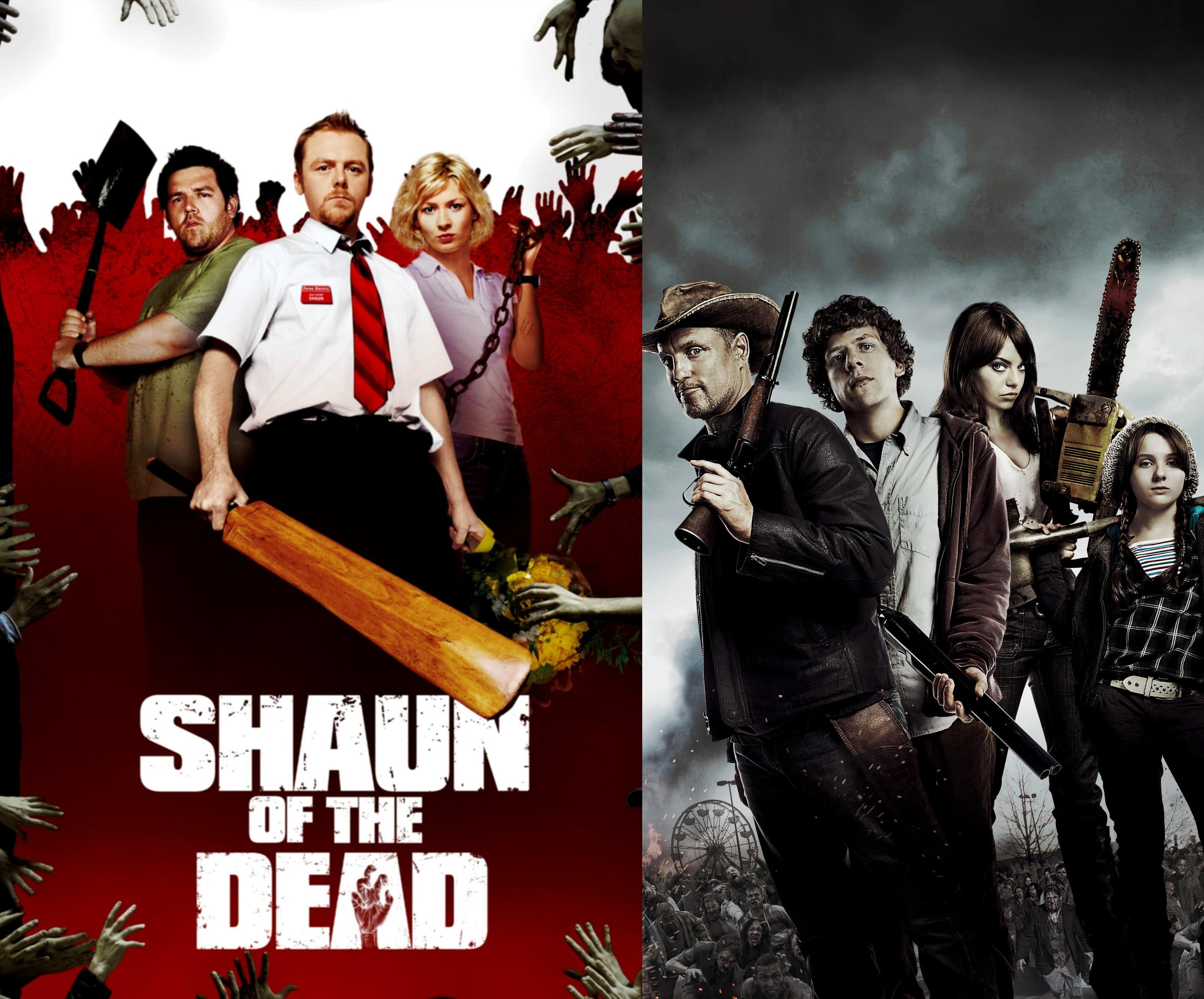 Better zombie comedy, Shaun of the Dead or Zombieland?