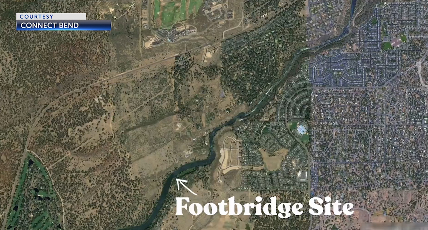 Do you support a footbridge connecting the east and west side of the Deschutes river south of Bend?