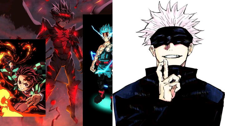 Deku Asta and Tanjiro vs Gojo