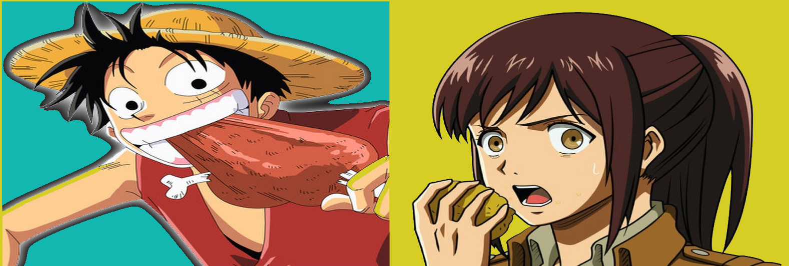 in an eating contest who would win Luffy or Sasha