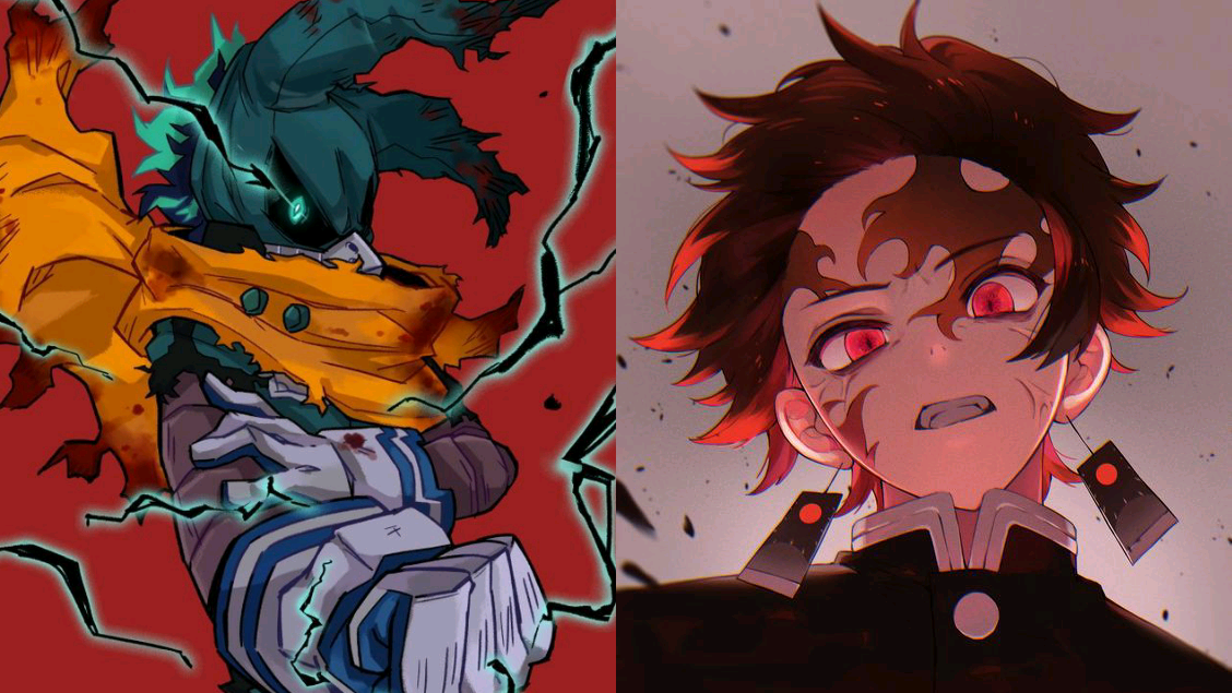 Vigilante Deku vs Demon king Tanjiro 