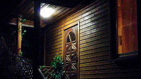 Besides a porch light, do you have any other lights on outside your home?