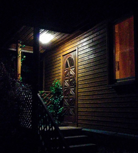Besides a porch light, do you have any other lights on outside your home?