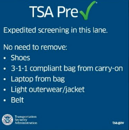 Are you a member or plan to enroll in TSA's pre-check?