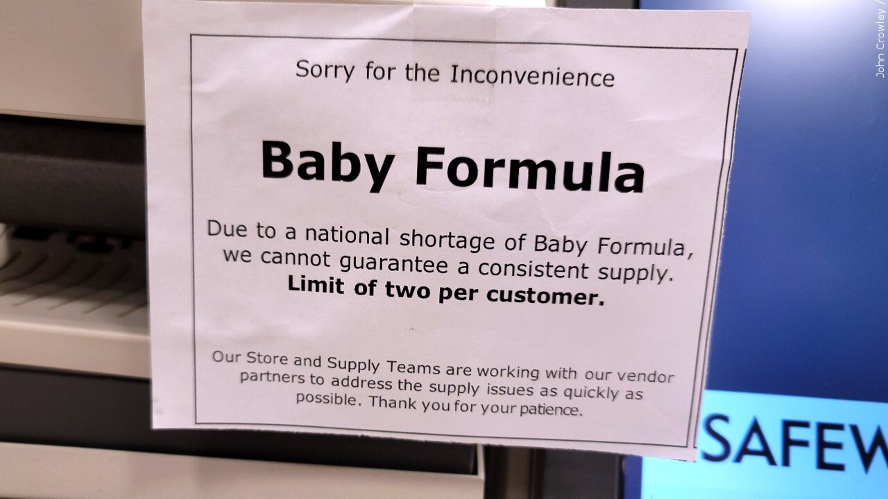 Have you been affected by the nationwide baby formula shortage?