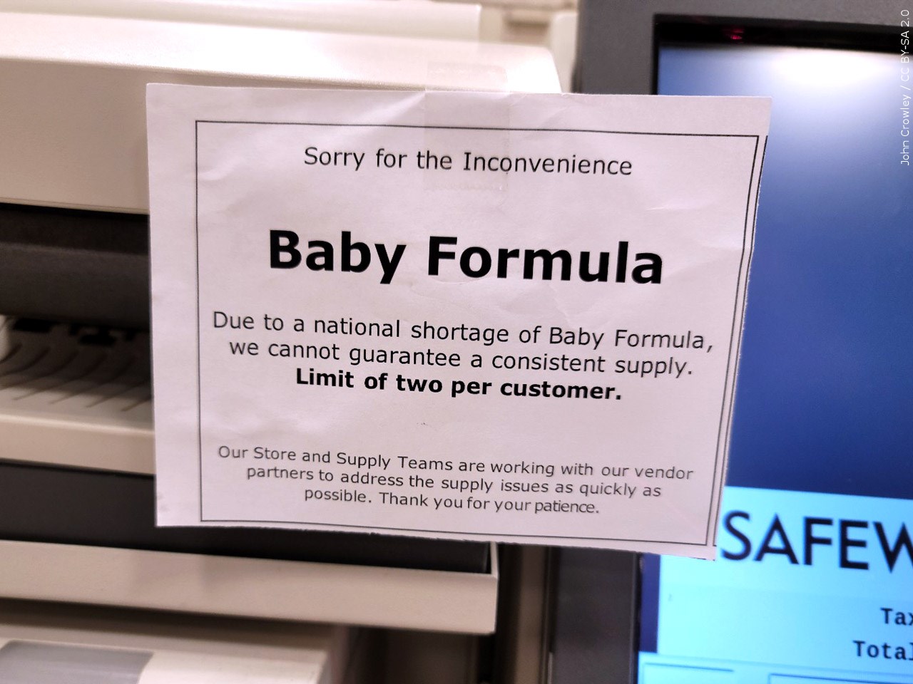 Have you been affected by the nationwide baby formula shortage?