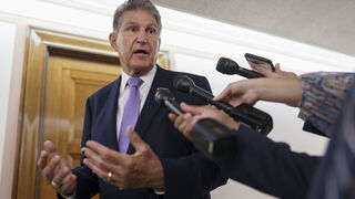 Are you glad that Sen. Joe Manchin is now supporting the climate change bill in Congress?