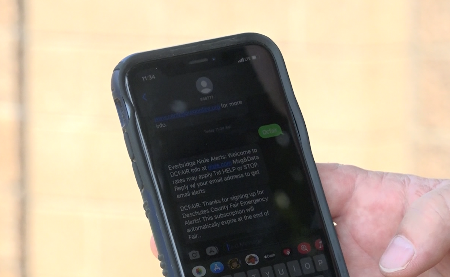 Will you sign up for the security alerts at the fair?