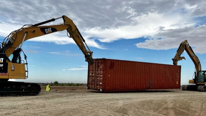 Do you think shipping containers are enough to fill the gaps at the border wall?
