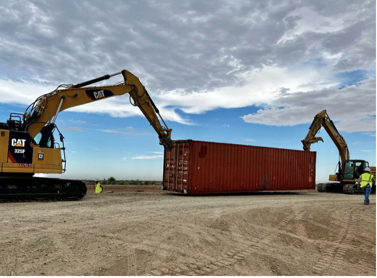 Do you think shipping containers are enough to fill the gaps at the border wall?