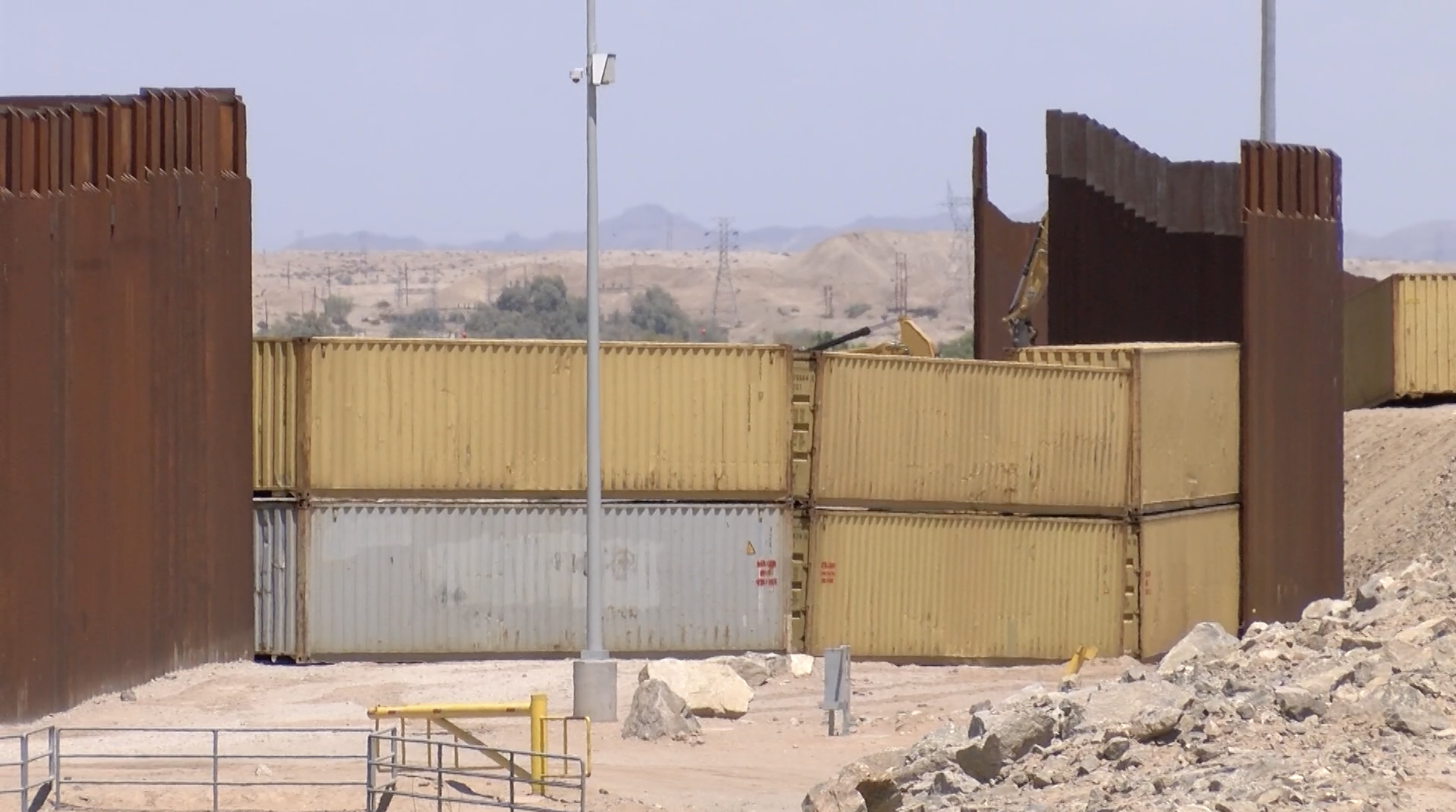 Do you think the border wall shipping containers should be removed?