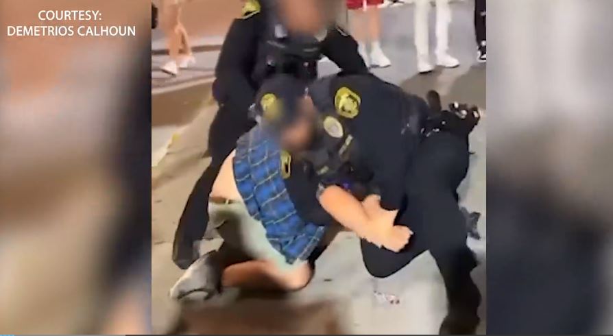 Did Columbia police officers use excessive force in arresting Lee Martin?