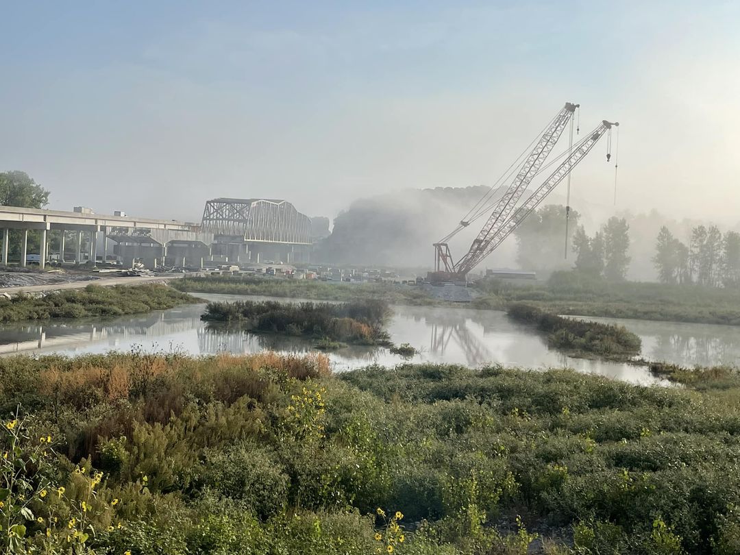 Have you seen the Missouri River I-70 bridge demolition?