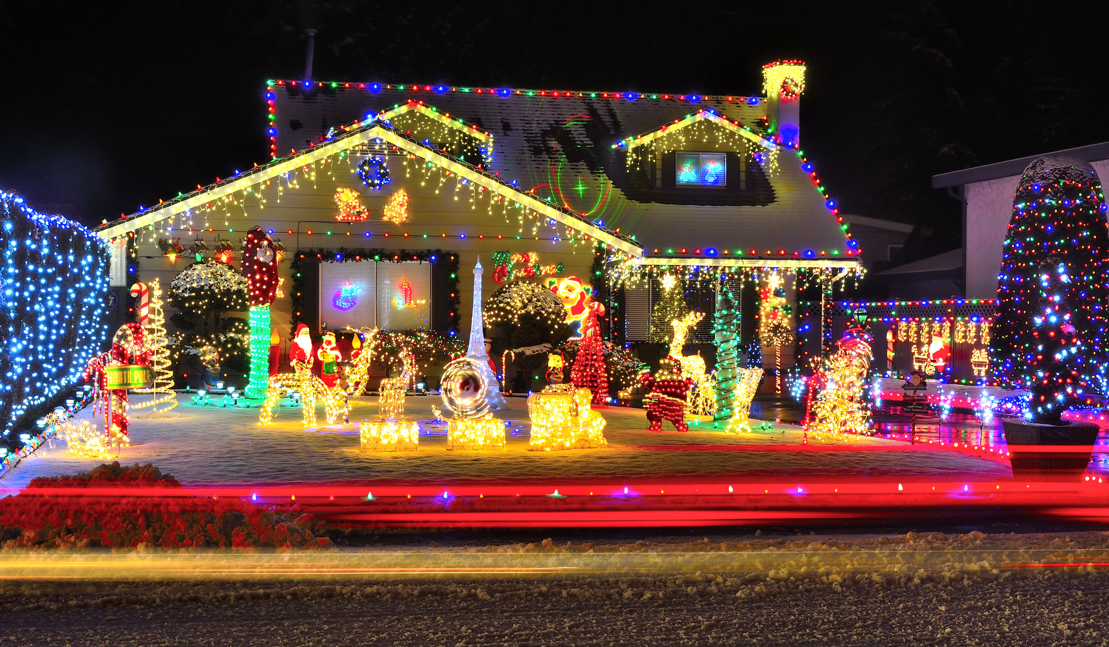 Do you put up any Christmas lights or decorations?