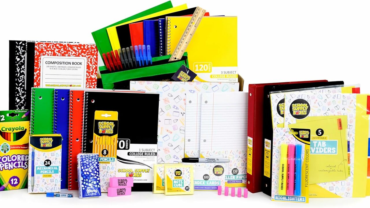 Back to School Gifts: Ultimate High School and College Back to School Essentials Kit - 92 Pieces