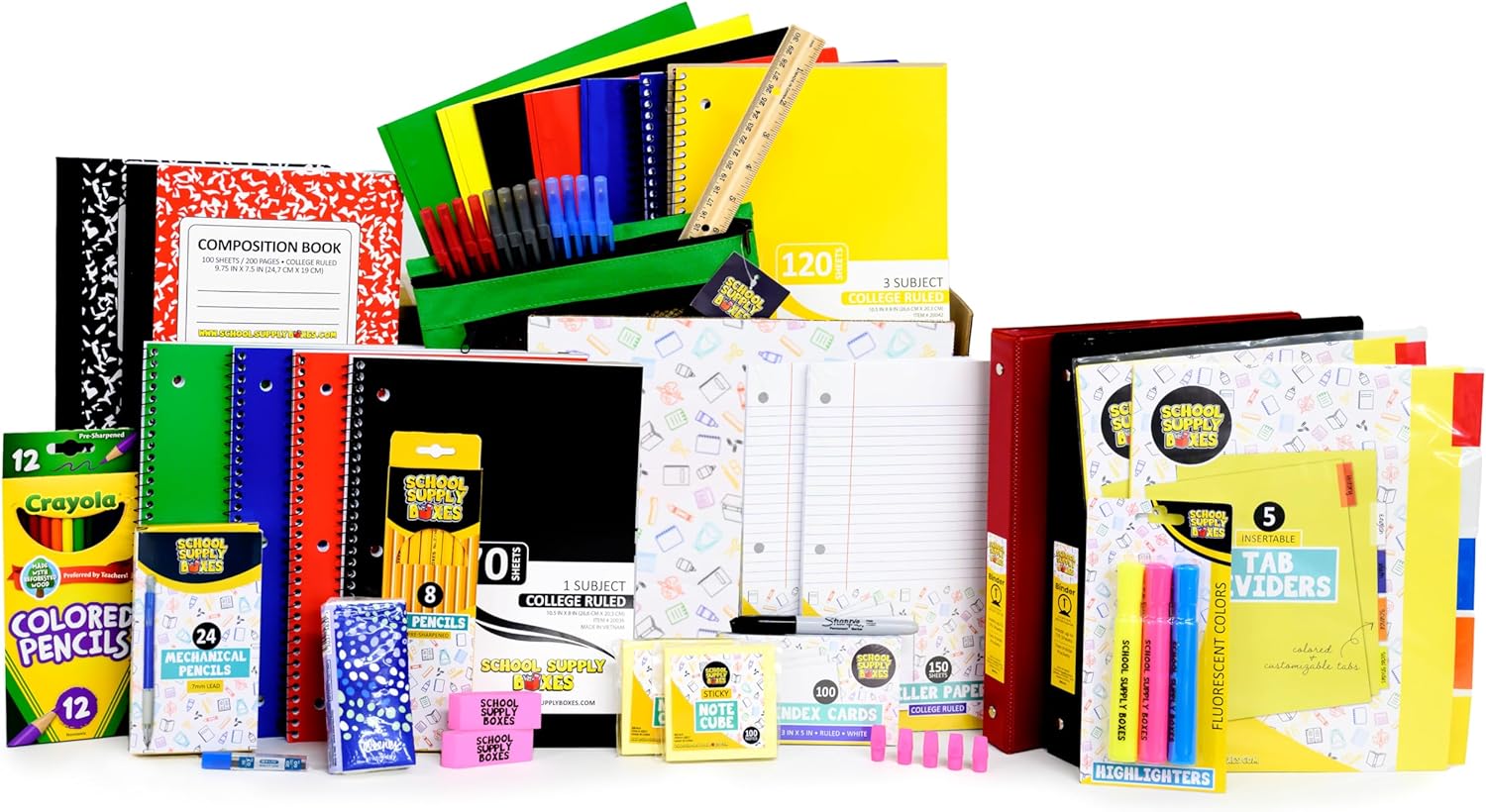 Back to School Gifts: Ultimate High School and College Back to School Essentials Kit - 92 Pieces