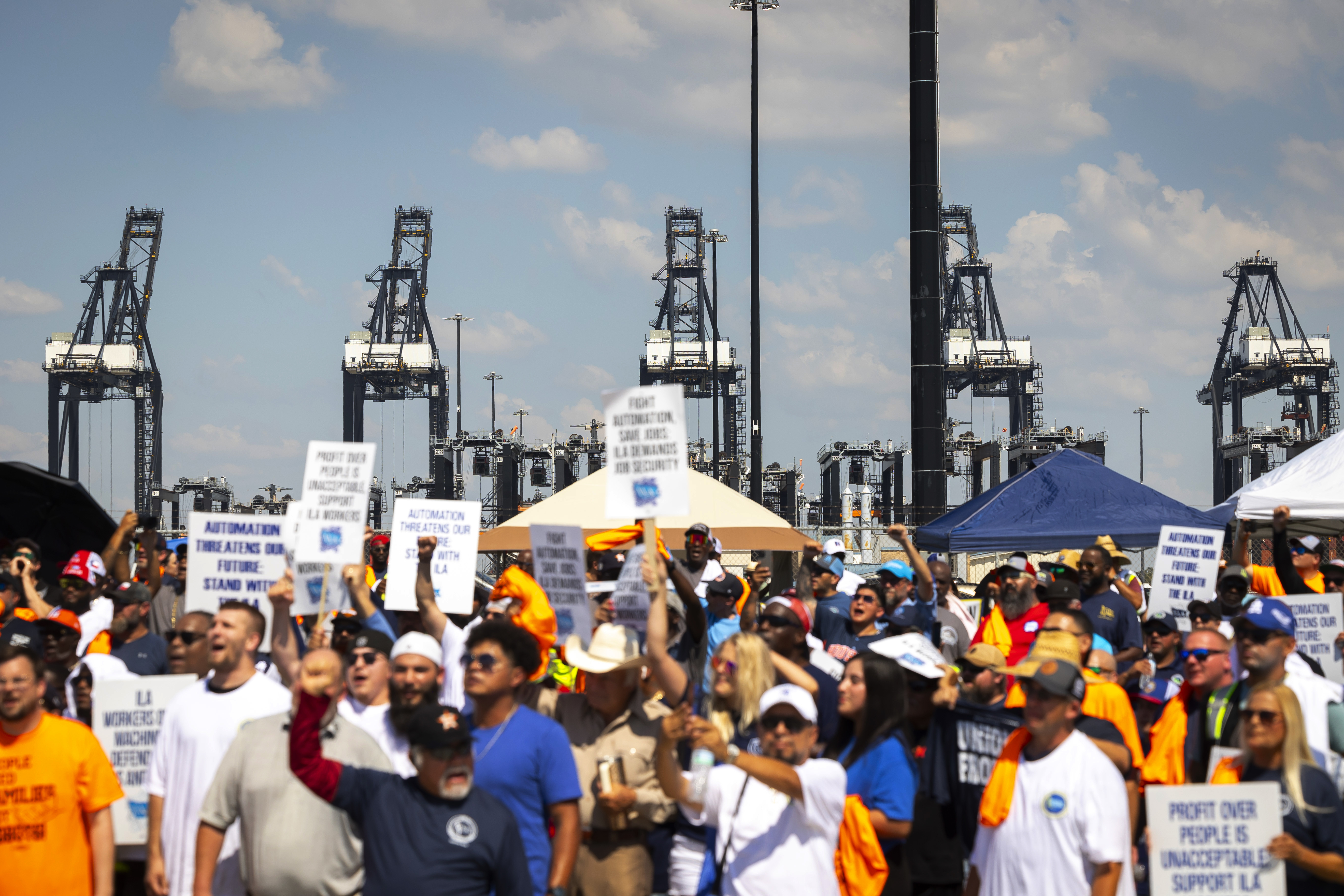Are you concerned about potential shortages and higher prices if the dockworkers' strike carries on?