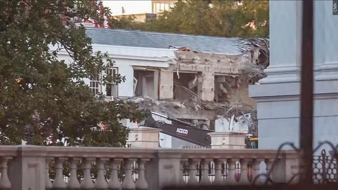 Was it right of President Trump to knock down the entire east wing of the White House?