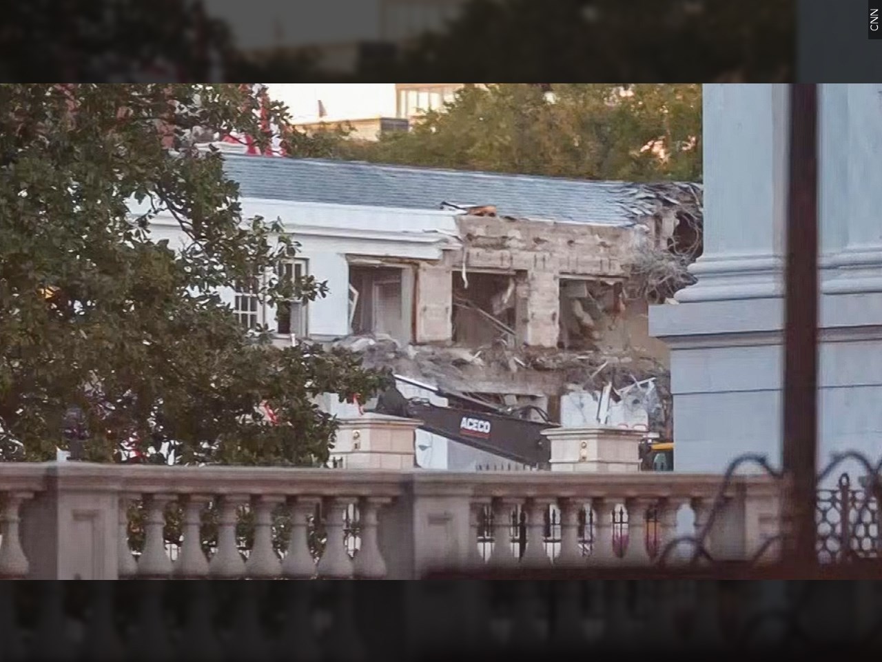 What do you think of demolishing part of the White House to build a ballroom?