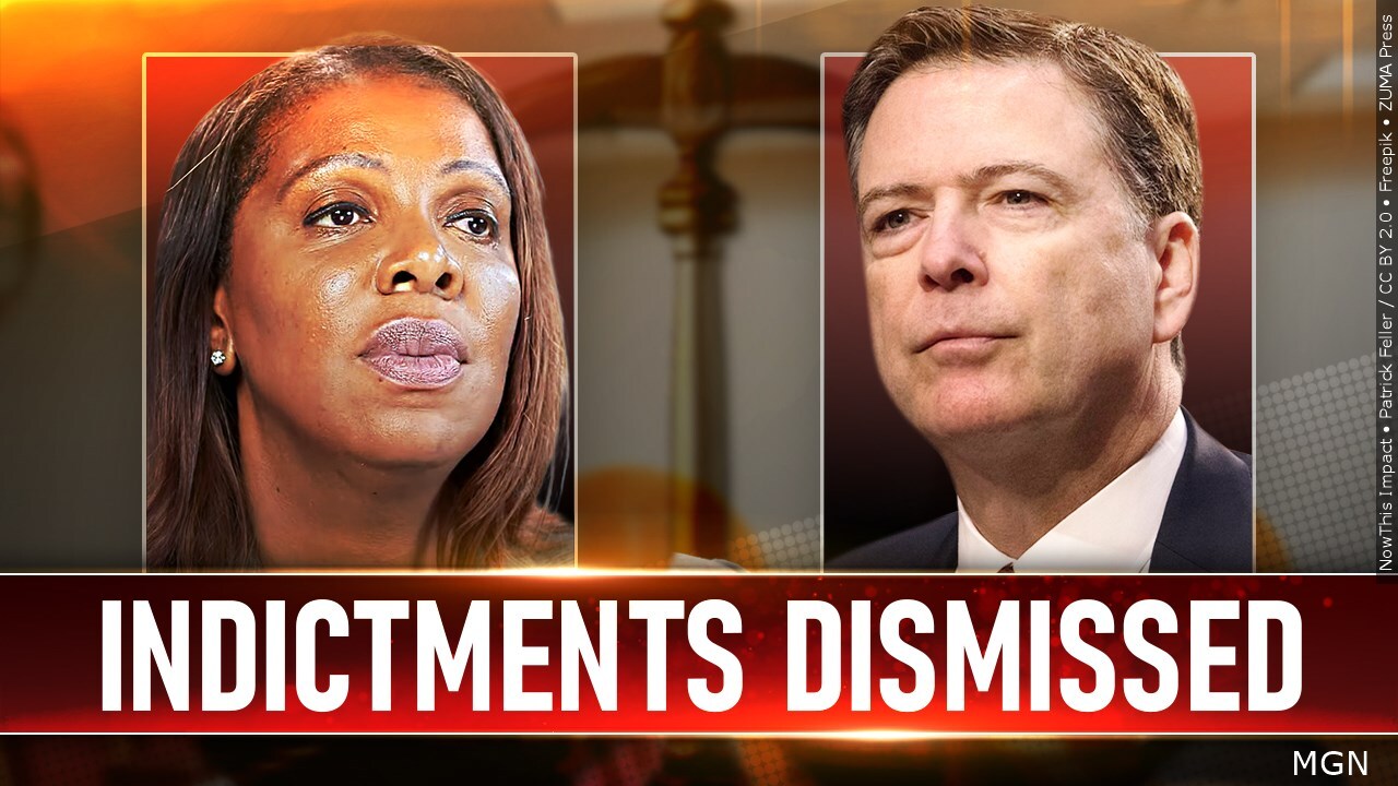 Are you in favor of James Comey's and Letitia James' indictment dismissal?