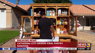 Should Cathedral City allow a homeowner to continue to operate a food pantry?