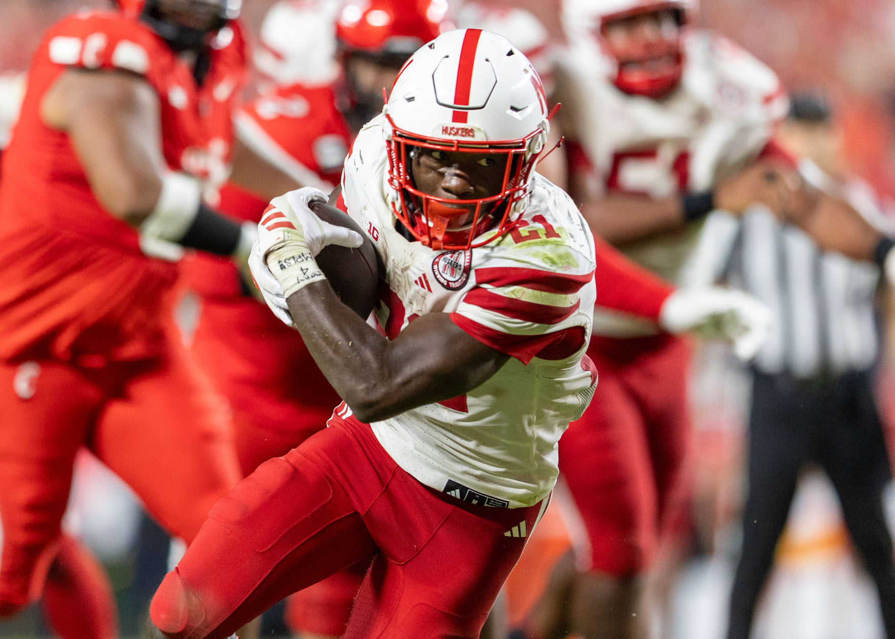 Does Emmett Johnson's departure mean Nebraska needs a running back from the portal for 2026?