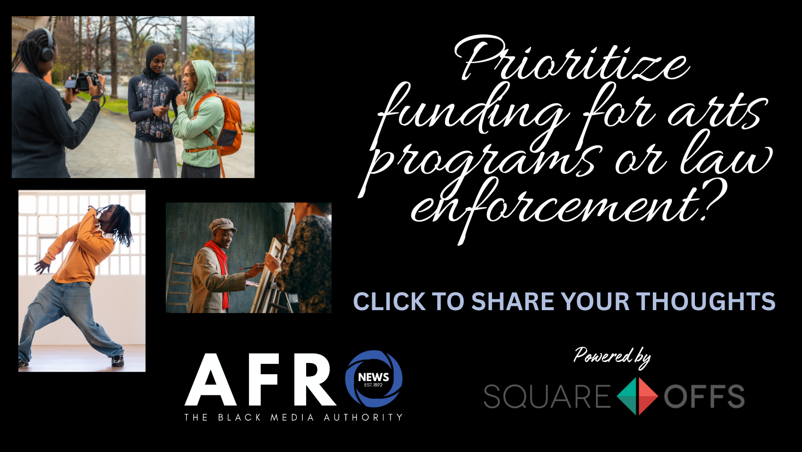 Should the city prioritize funding for youth arts programs over increasing the police budget?