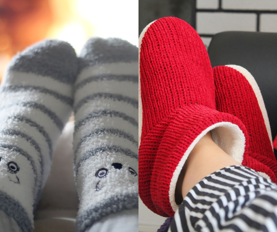 Do you prefer fuzzy socks or cozy slippers?