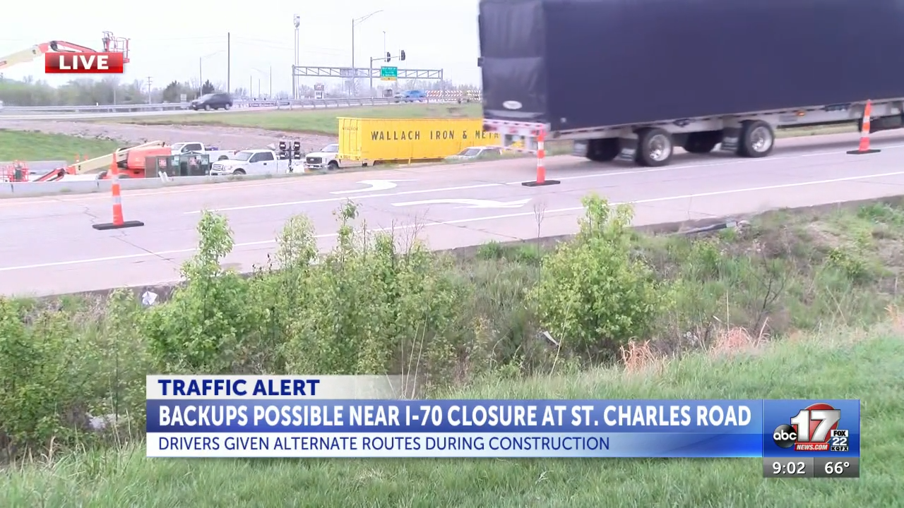 Is your travel affected by the I-70 closure at St. Charles Road?