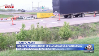 Is your travel affected by the I-70 closure at St. Charles Road?