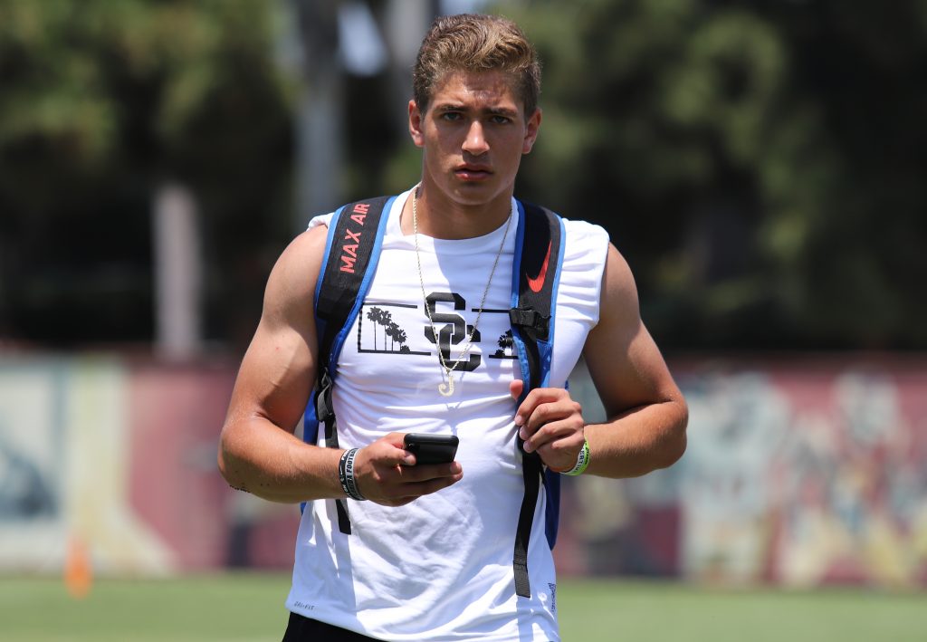 Which 2021 QB commit will start more games for USC?