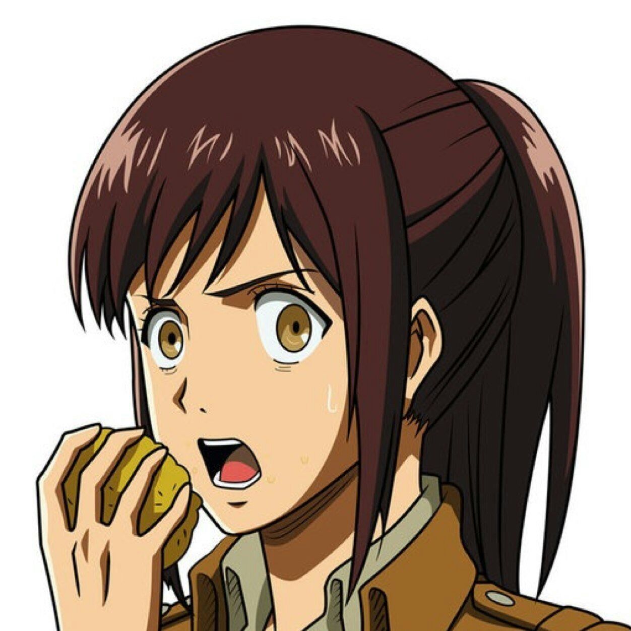 in an eating contest who would win Luffy or Sasha