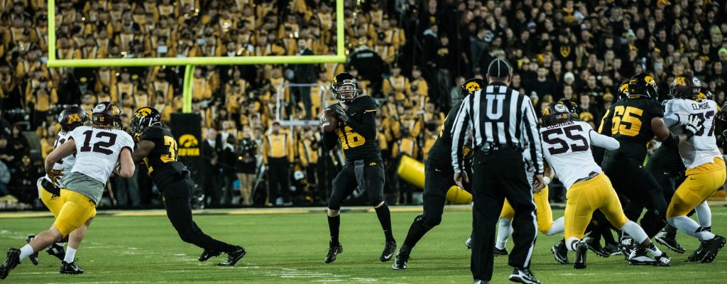 Which former Iowa QB will be the first to throw an NFL pass? 